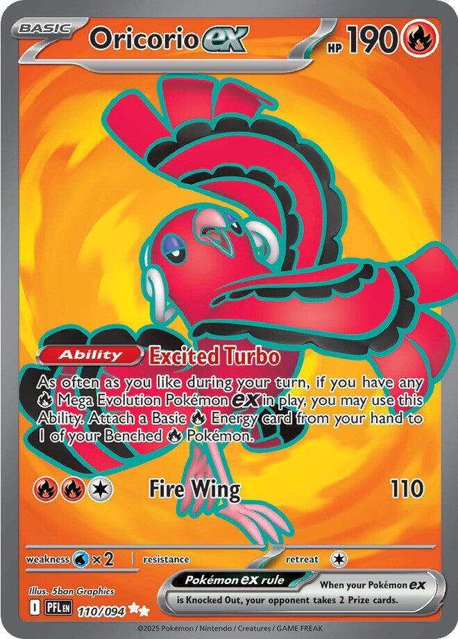 Oricorio ex - 110/094 ME02: Phantasmal Flames 110/094 Ultra Rare Holofoil