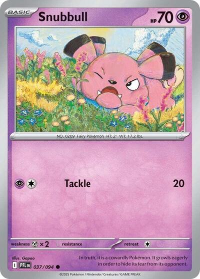 Snubbull ME02: Phantasmal Flames 037/094 Common Reverse Holofoil