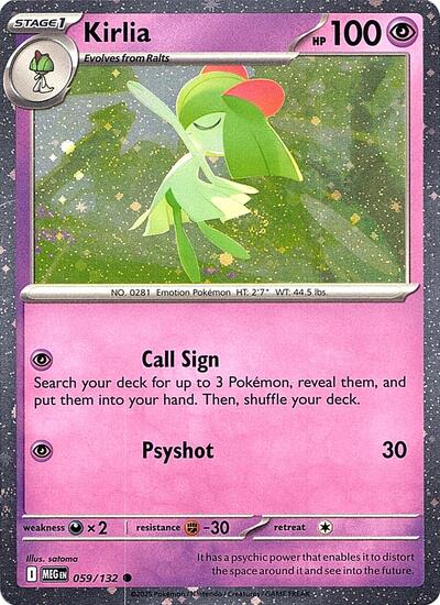Kirlia (Cosmos Holo) Miscellaneous Cards & Products 059/132 Common Holofoil