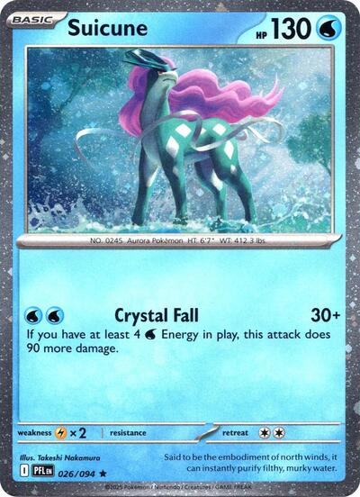 Suicune (Cosmos Holo) Miscellaneous Cards & Products 026/094 Rare Holofoil