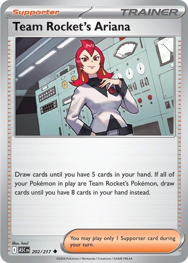 Team Rocket's Ariana ME: Ascended Heroes 202/217 Uncommon Reverse Holofoil