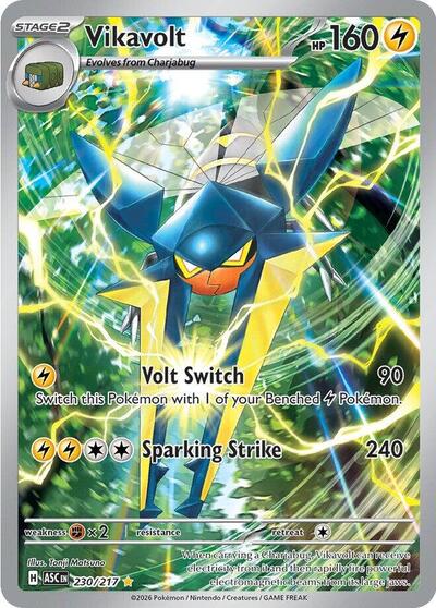 ME: Ascended Heroes - Illustration Rare Holofoil - Vikavolt 230 217