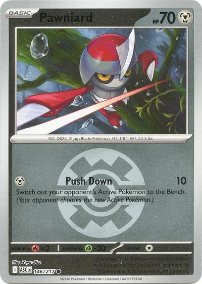 Pawniard (Quick Ball) ME: Ascended Heroes 146/217 Common Reverse Holofoil