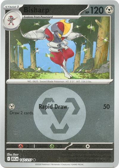 Bisharp (Energy Symbol Pattern) ME: Ascended Heroes 147/217 Common Reverse Holofoil