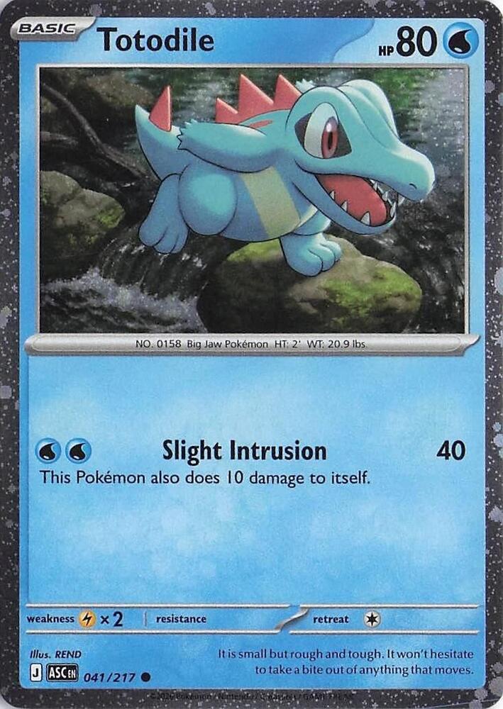 Totodile (Cosmos Holo) Miscellaneous Cards & Products 041/217 Common Holofoil