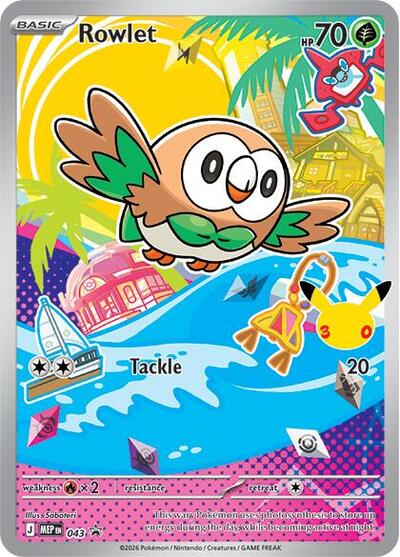 Rowlet - 043 ME: Mega Evolution Promo 043 Promo Holofoil