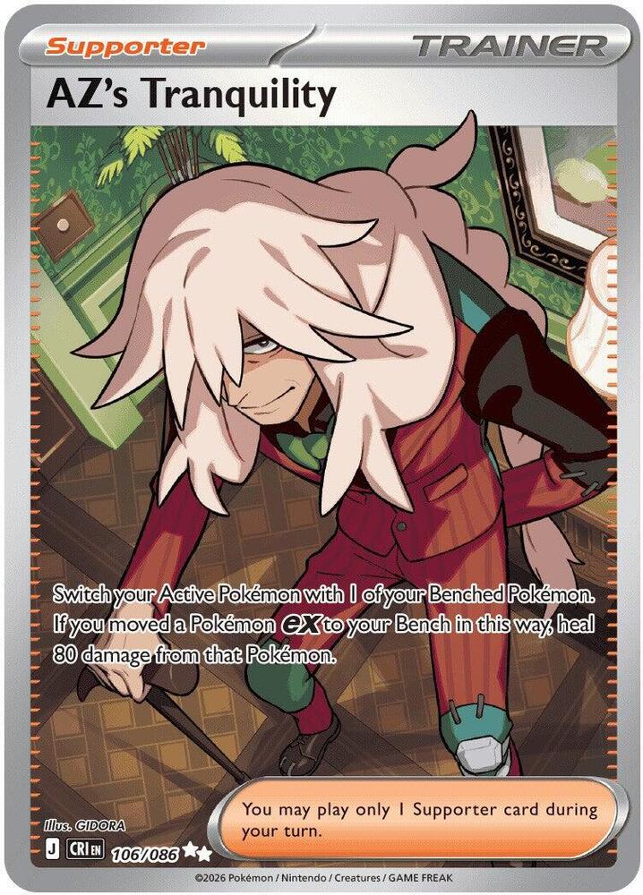 AZ's Tranquility - 106/086 ME04: Chaos Rising 106/086 Ultra Rare Holofoil