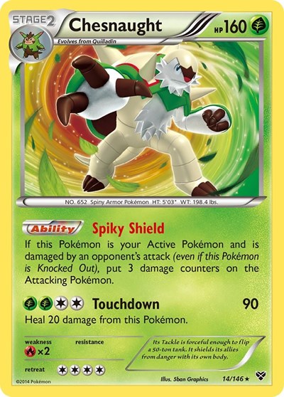 XY Base Set - Holo Rare Holofoil - Chesnaught