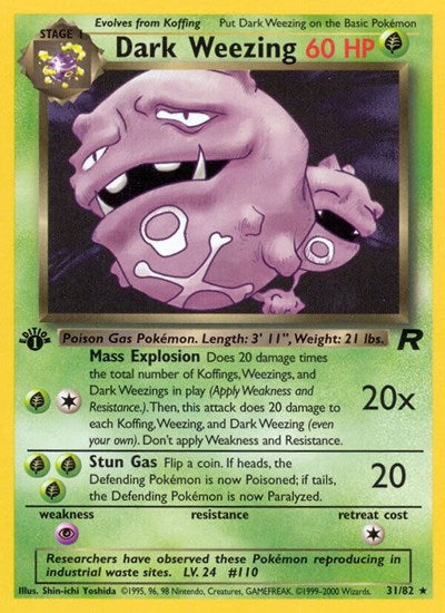 Team Rocket - Rare Unlimited - Dark Weezing 31