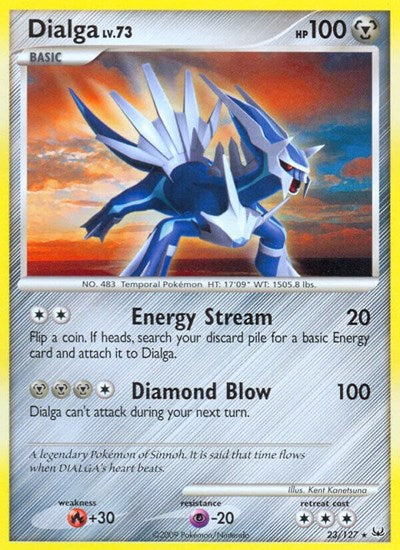Platinum - Rare Reverse Holo - Dialga 23