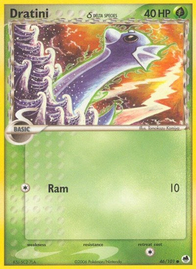 Dragon Frontiers - Common Normal - Dratini Delta Species