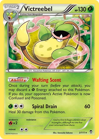 Victreebel XY - Furious Fists 3/111 Holo Rare Holofoil