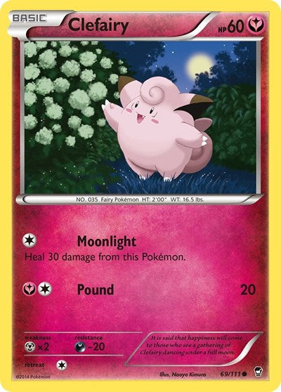 Clefairy (69) XY - Furious Fists 69/111 Common Normal